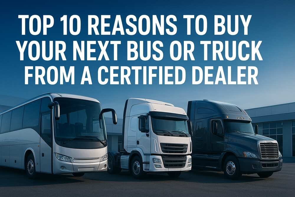 Top 10 Reasons to Buy Your Next Bus or Truck from a Certified Dealer